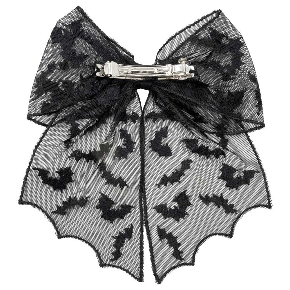 Bat Lace Hair Bow - Kreepsville