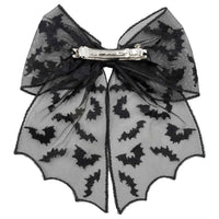 Thumbnail for Bat Lace Hair Bow - Kreepsville