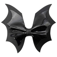 Thumbnail for Batwing Black PVC Hair Bow - Kreepsville