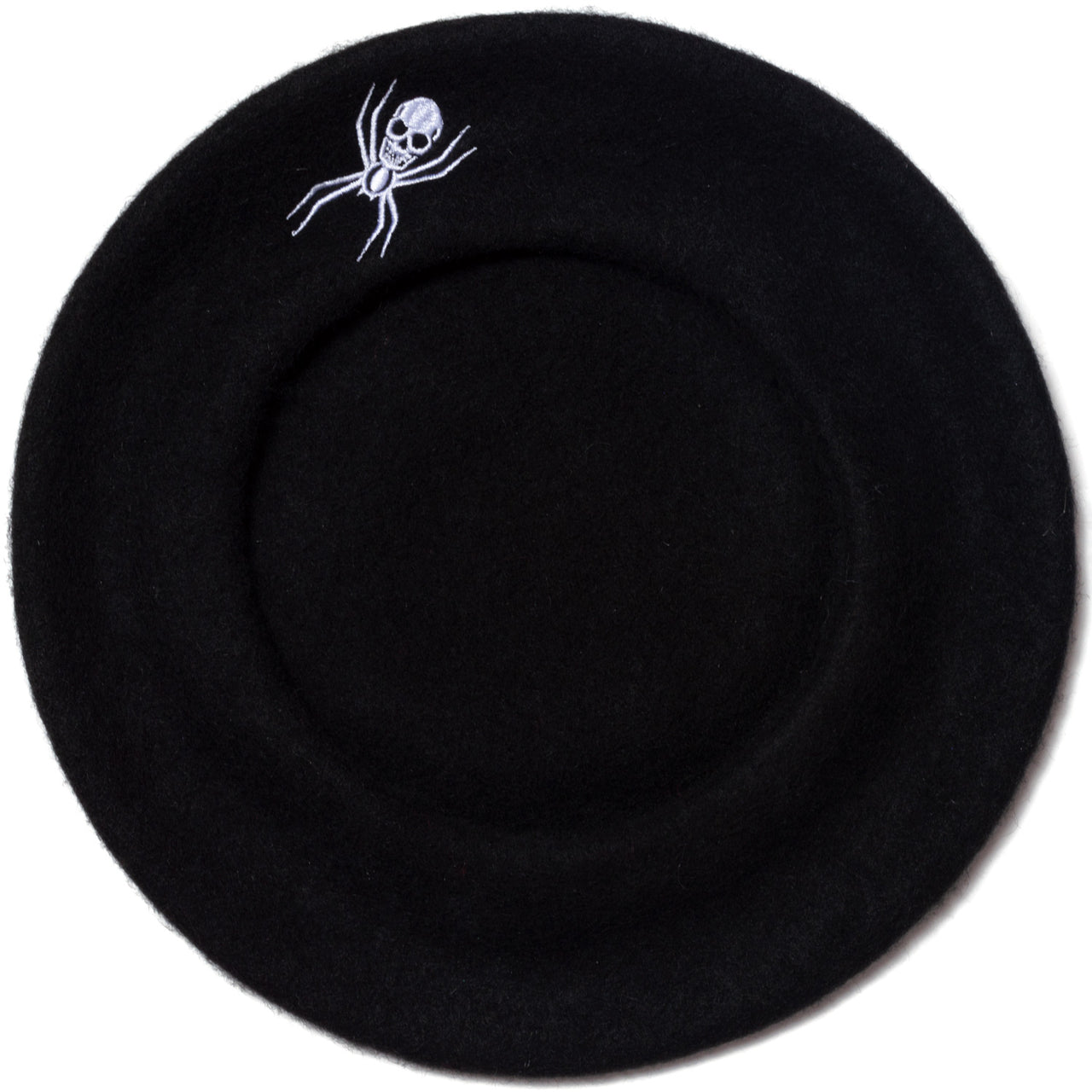 Web Black Beret Hat - Kreepsville