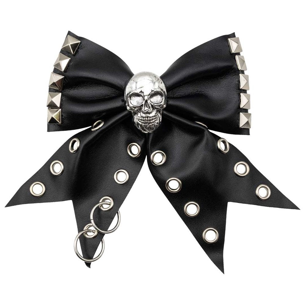 Skull Punk Stud Hair Bow - Kreepsville