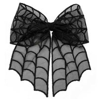 Thumbnail for Spiderweb Lace Hair Bow - Kreepsville