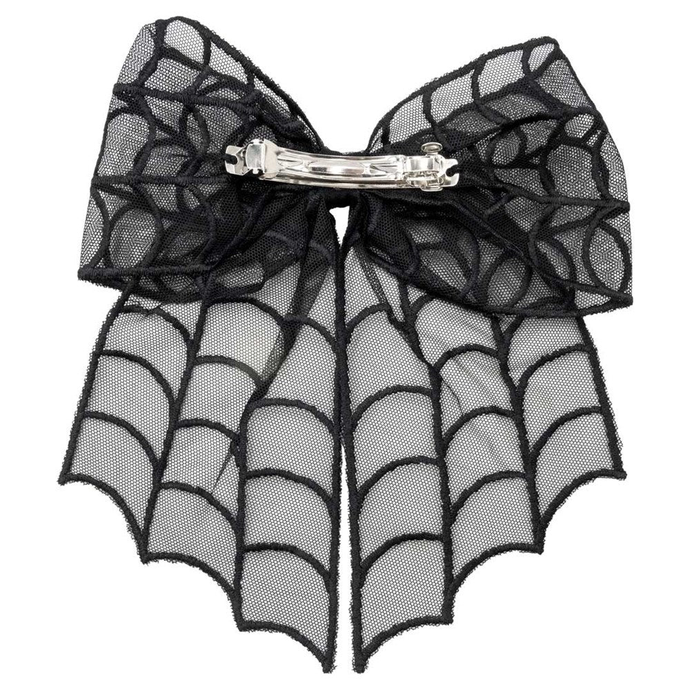 Spiderweb Lace Hair Bow - Kreepsville