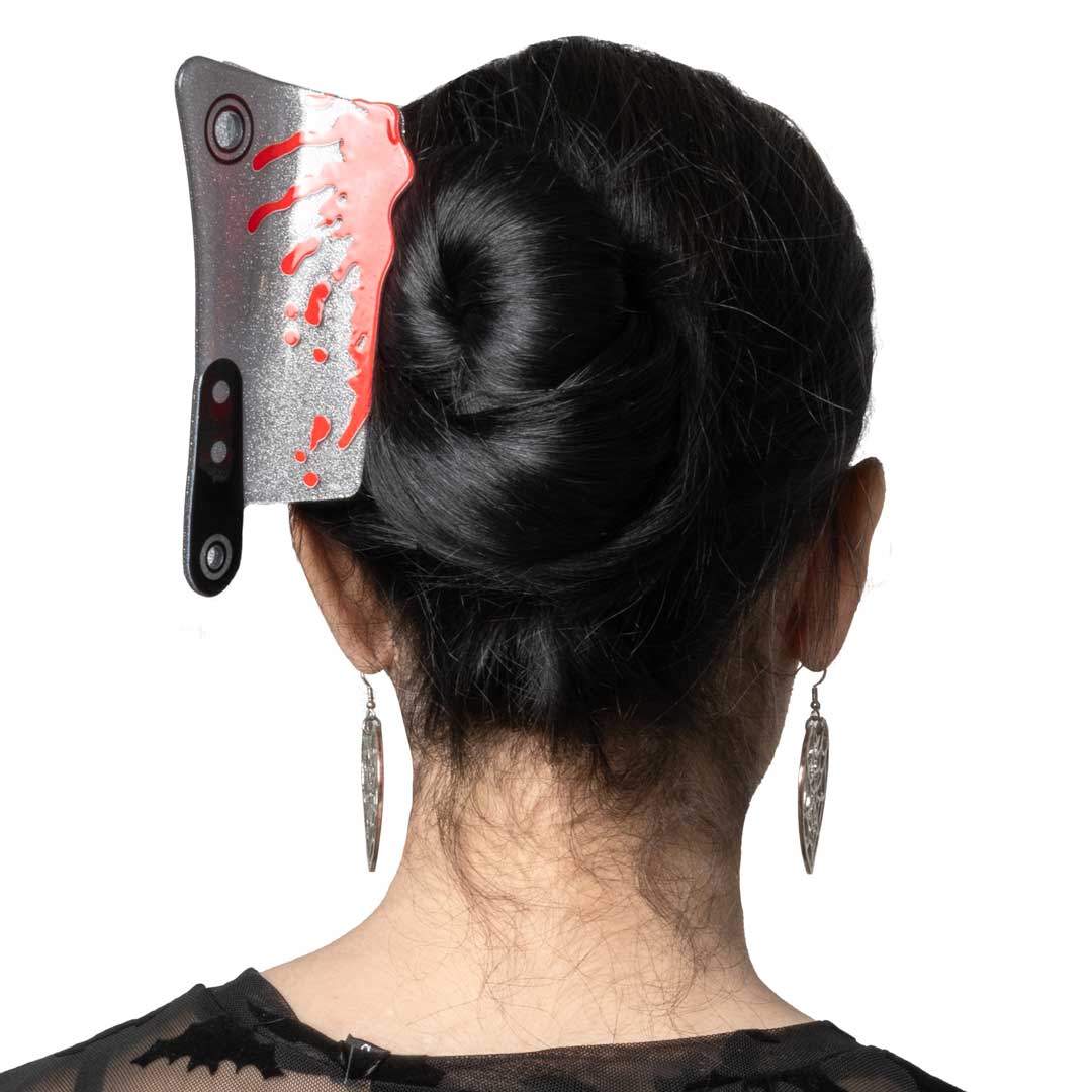 Cleaver Silver Glitter Claw Clip - Kreepsville