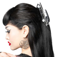Thumbnail for Hearse Black Glitter Claw Clip - Kreepsville