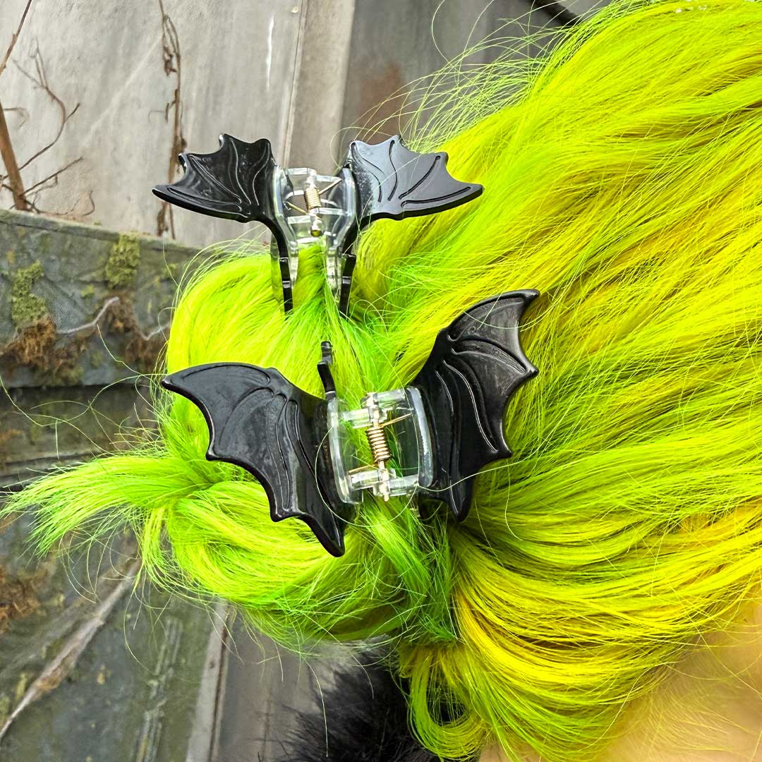Bat Med Claw Clip Set Black - Kreepsville