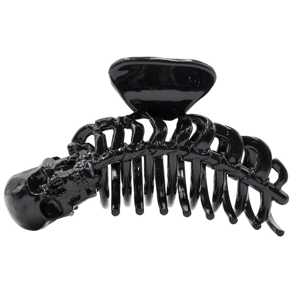 Skeleton Ribcage Hair Claw Clip Black - Kreepsville