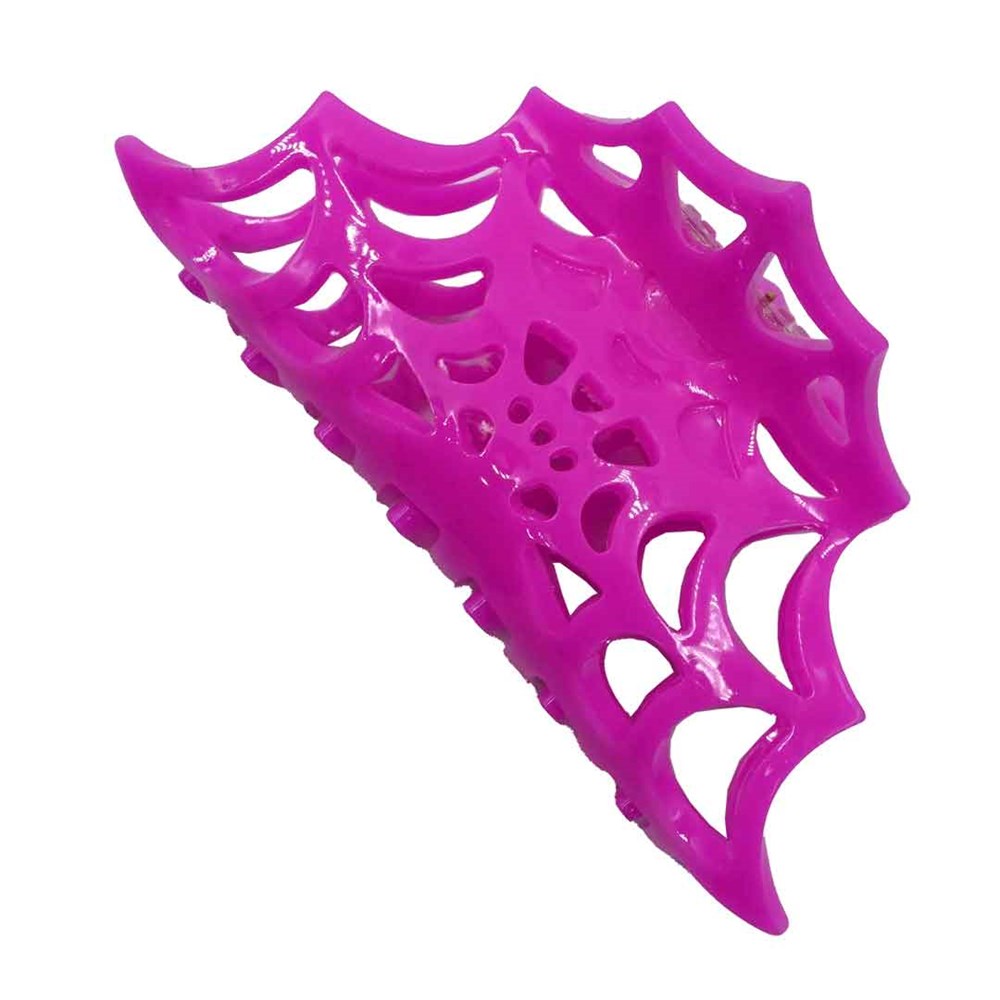 Spiderweb Hair Claw Clip Pink - Kreepsville