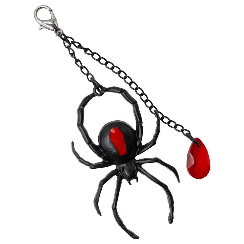 Spider Charm Web Claw Clip Black - Kreepsville