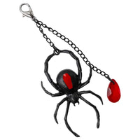 Thumbnail for Spider Charm Web Claw Clip Black - Kreepsville