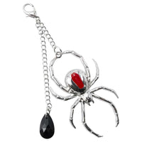 Thumbnail for Spider Charm Web Claw Clip Silver - Kreepsville