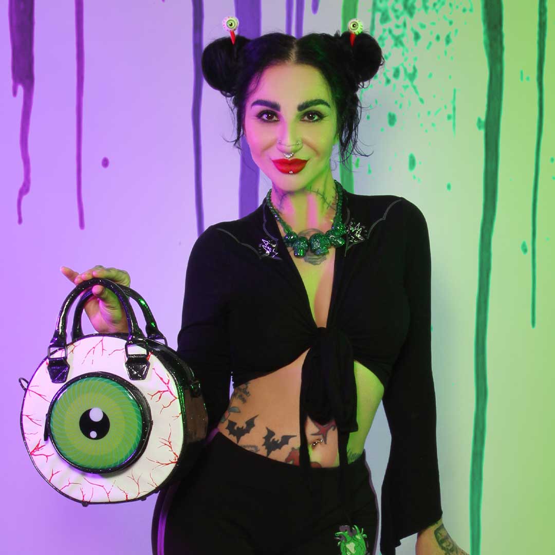 Eyeball Green Hair Sticks