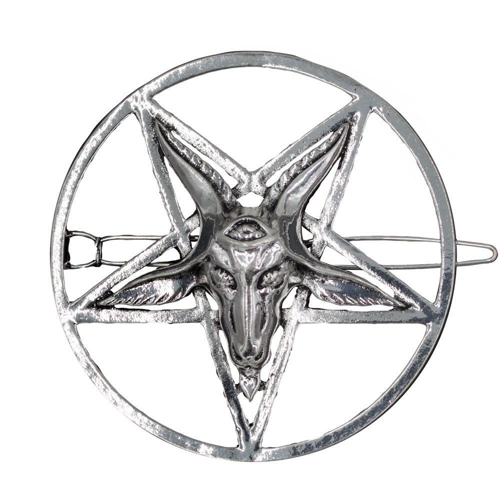 Baphomet Circle Hair Clip - Kreepsville