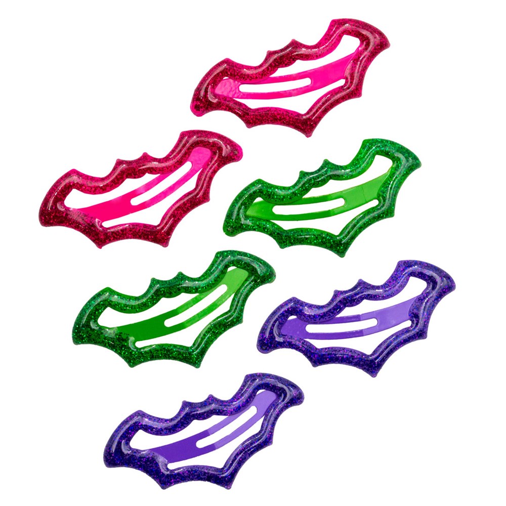 Bat Snap Hair Clips Multi Color - Kreepsville