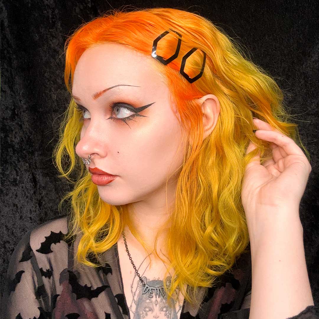 Coffin Snap Hair Clip Black