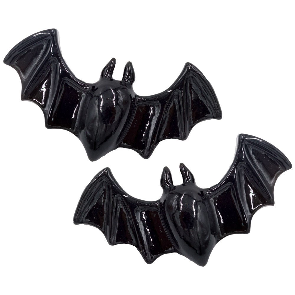 Lil Black Bats Hair Slides Pair - Kreepsville