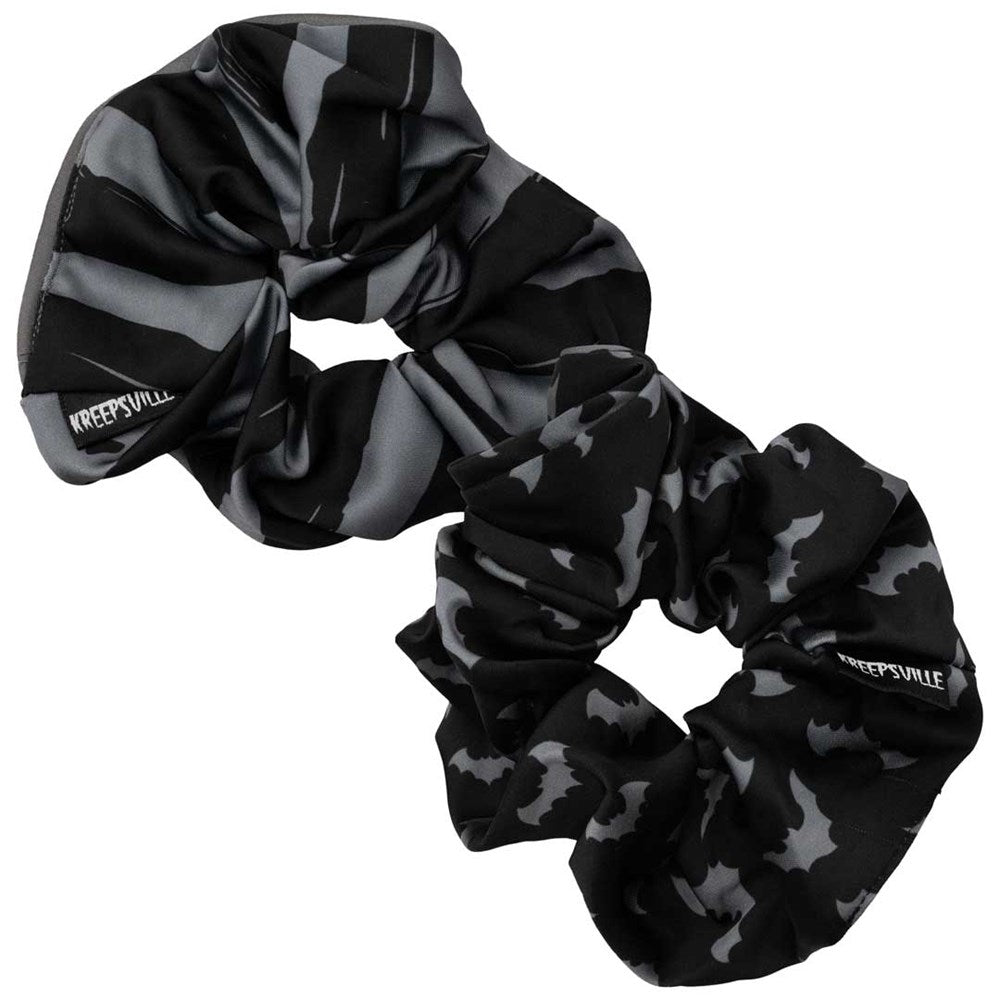 Bats Grey Scrunchie Set