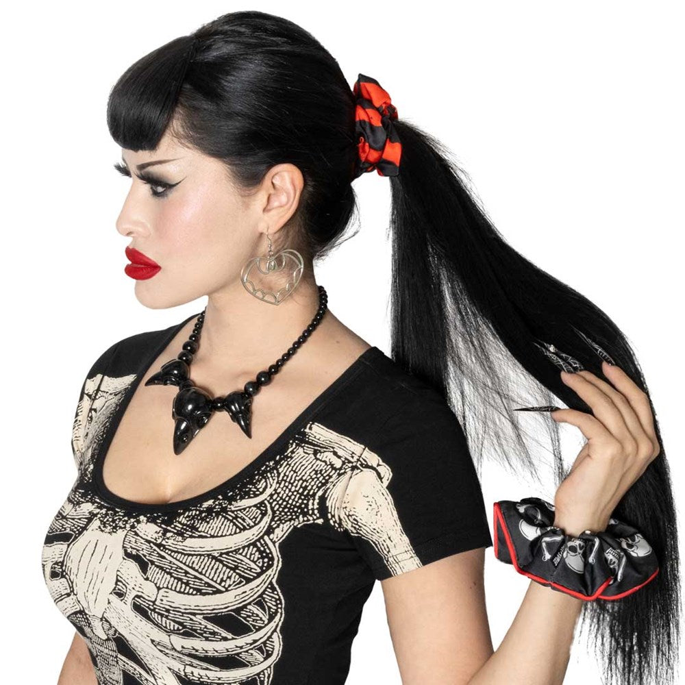 Skull and Crossbone Scrunchie Set