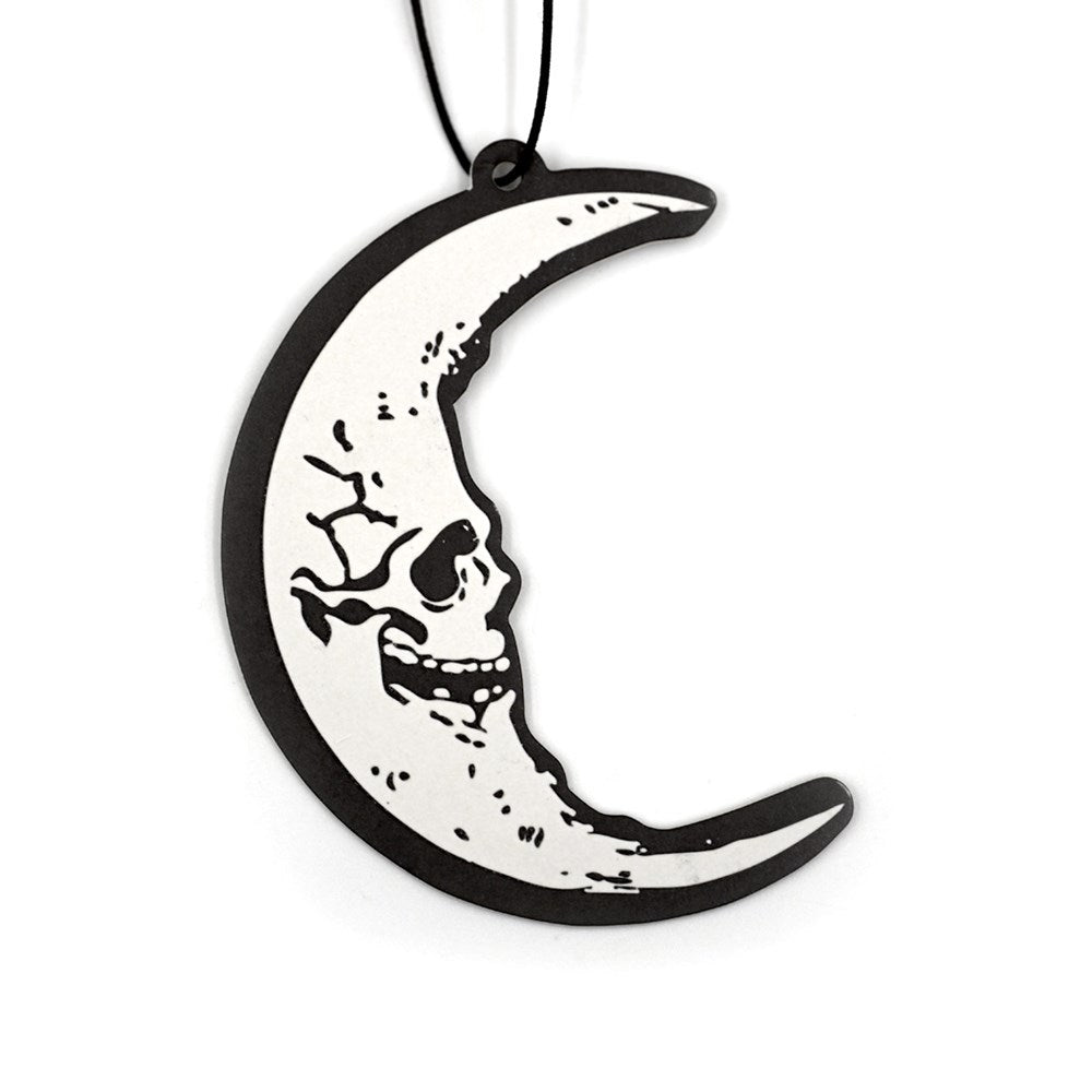 Skull Crescent Moon Glow In The Dark Air Freshener - Kreepsville