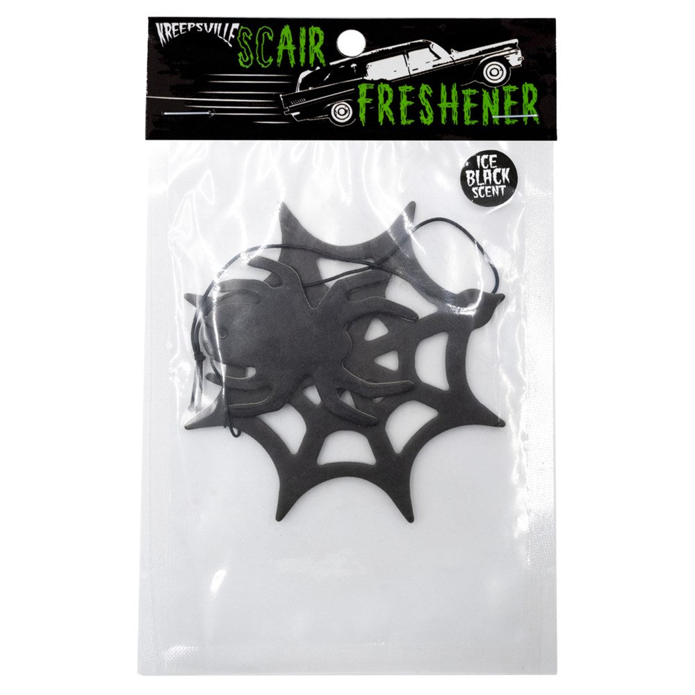 Spiderweb And Spider Air Freshener - Kreepsville