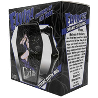 Thumbnail for Elvira In Web Coffin Mug - Kreepsville