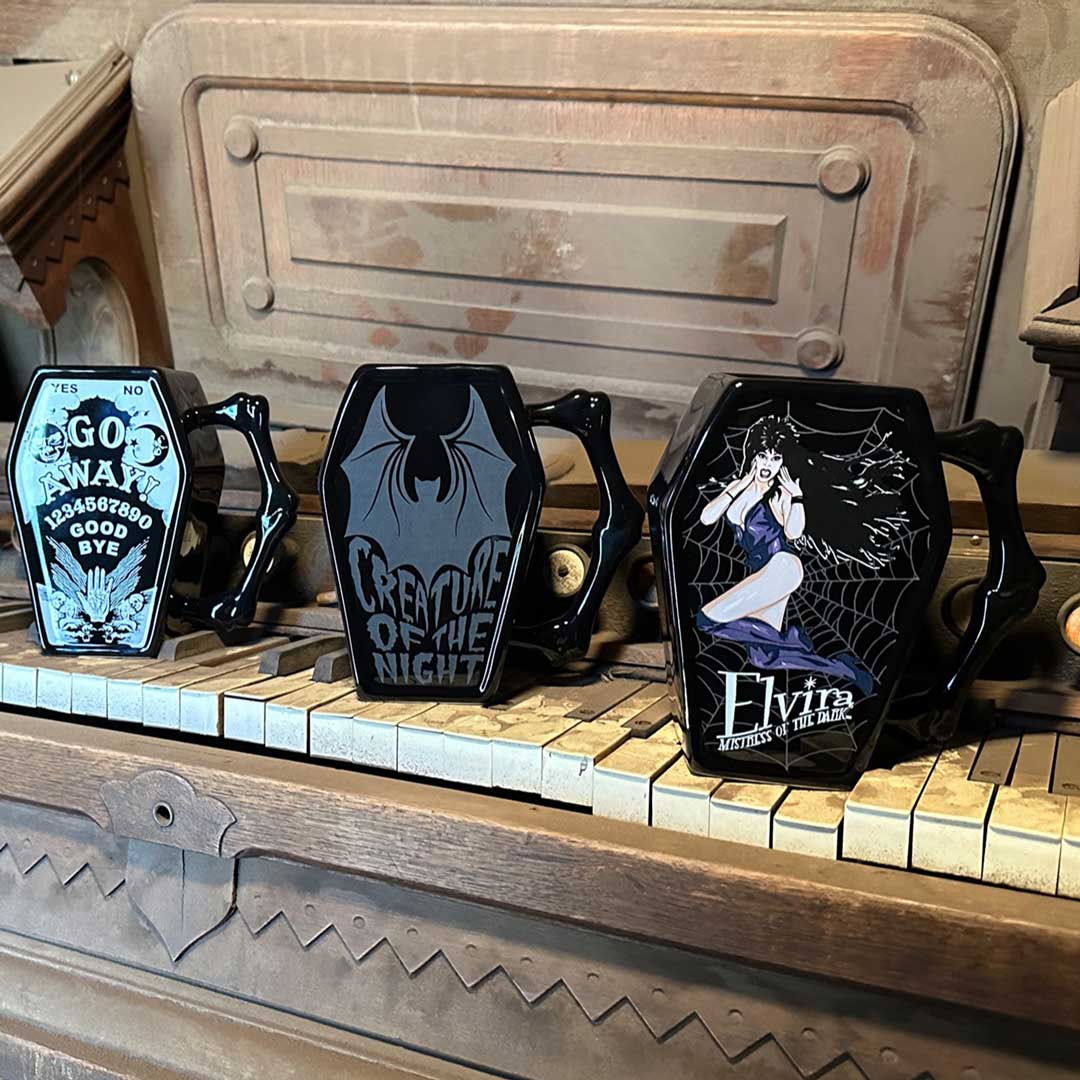 Elvira In Web Coffin Mug - Kreepsville