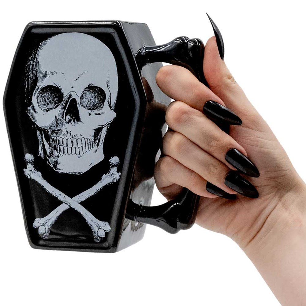 Skull And Crossbones Coffin Mug - Kreepsville