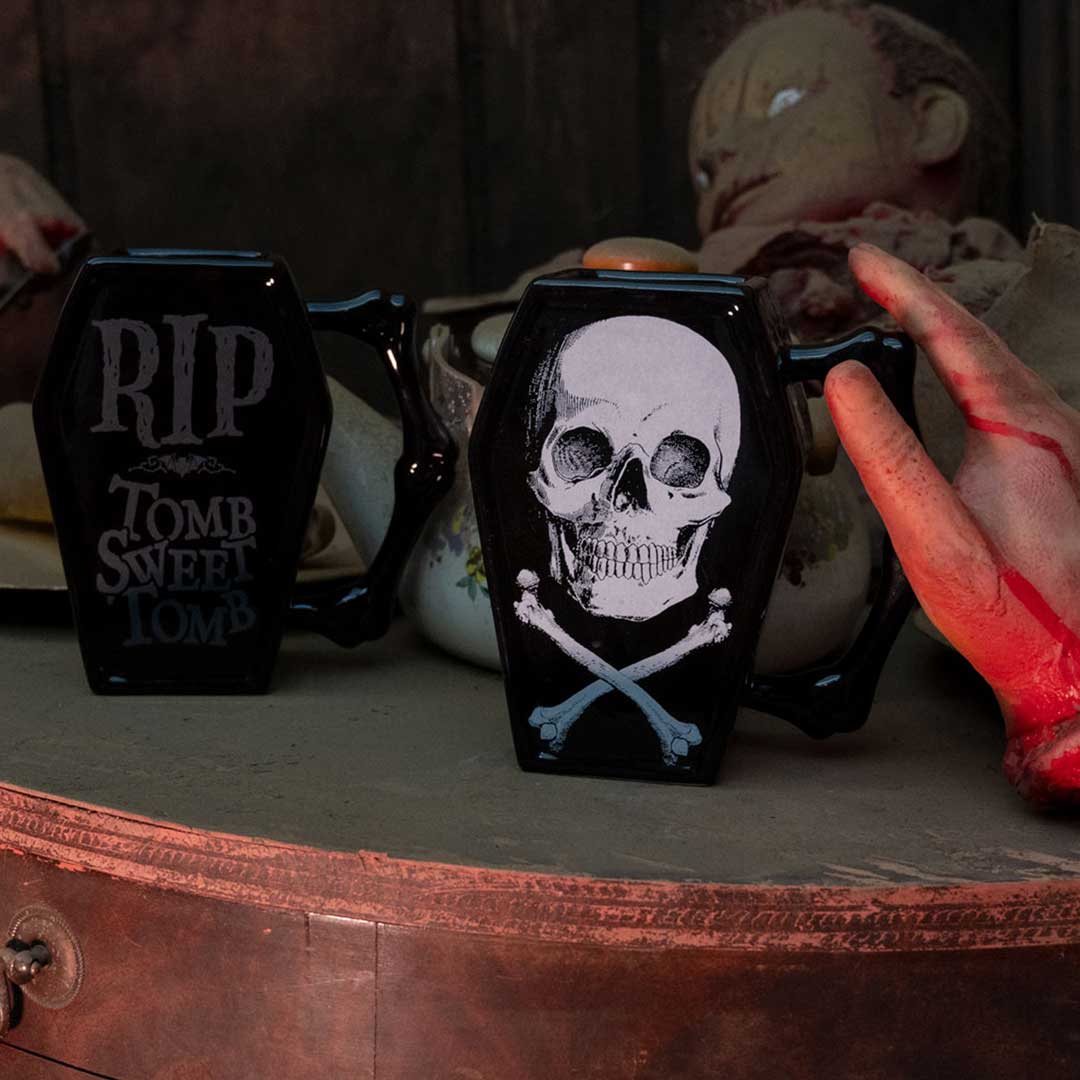 Skull And Crossbones Coffin Mug - Kreepsville