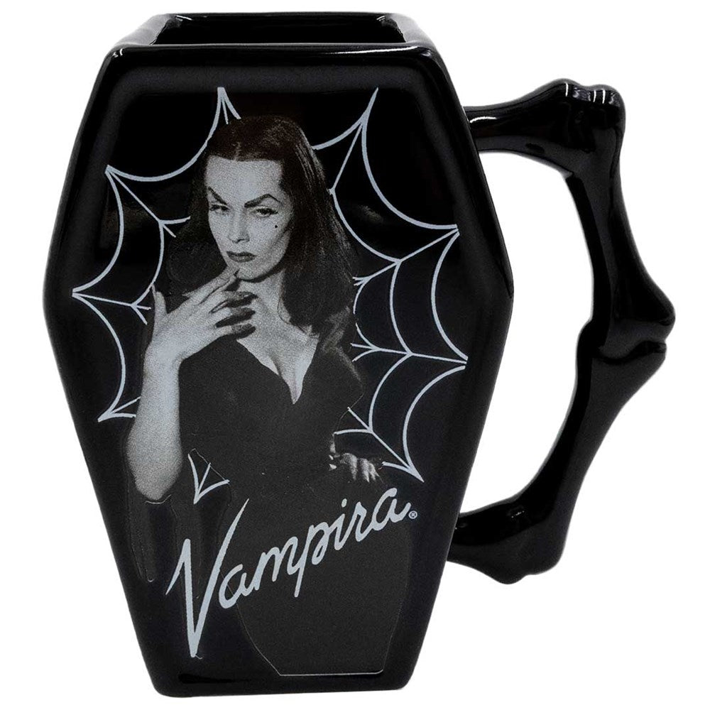 Vampira Cobweb Coffin Mug - Kreepsville