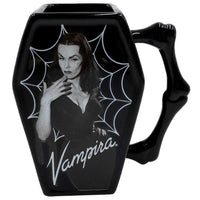 Thumbnail for Vampira Cobweb Coffin Mug - Kreepsville