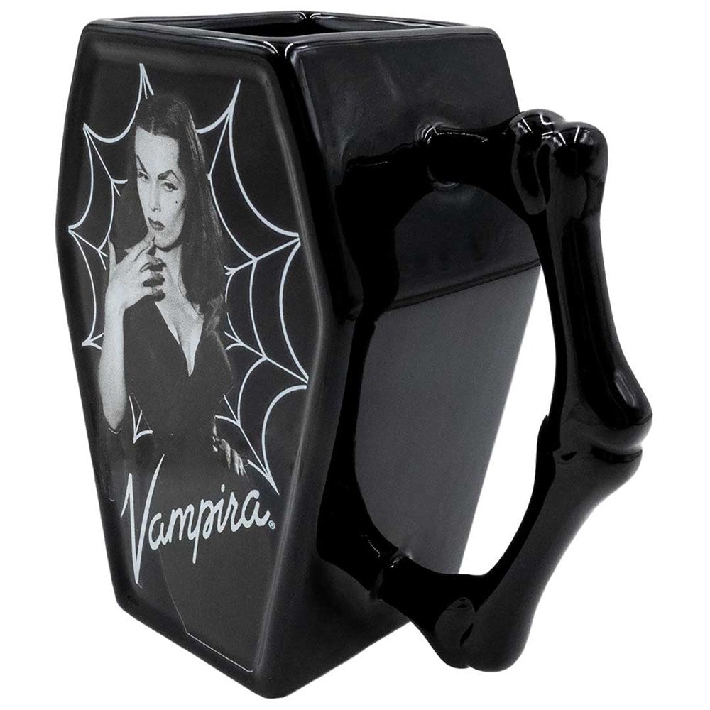 Vampira Cobweb Coffin Mug - Kreepsville