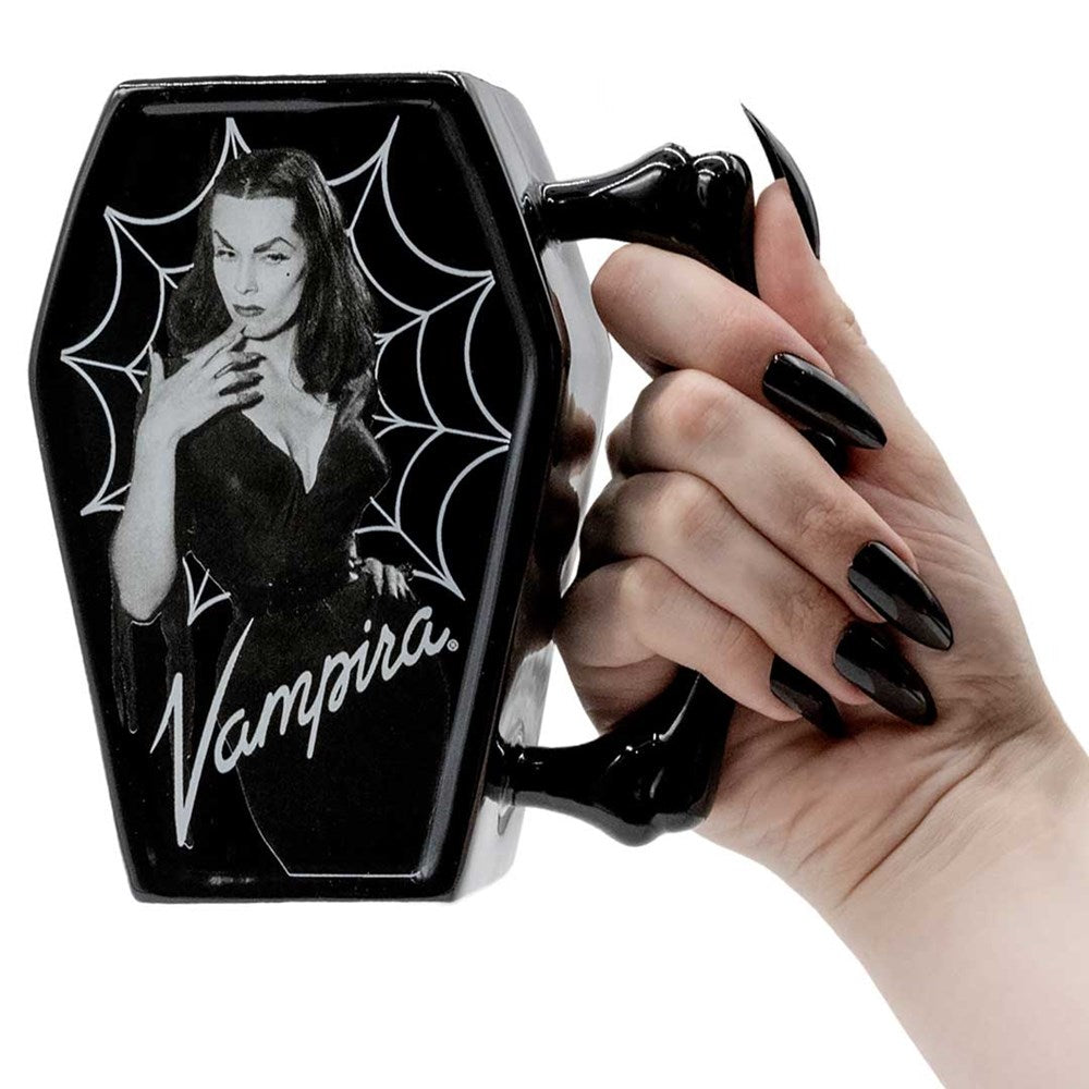 Vampira Cobweb Coffin Mug - Kreepsville