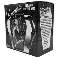 Thumbnail for Vampira Cobweb Coffin Mug - Kreepsville