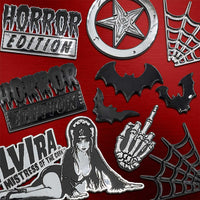 Thumbnail for Elvira Laid Down Mega Chrome Stick On Emblem - Kreepsville