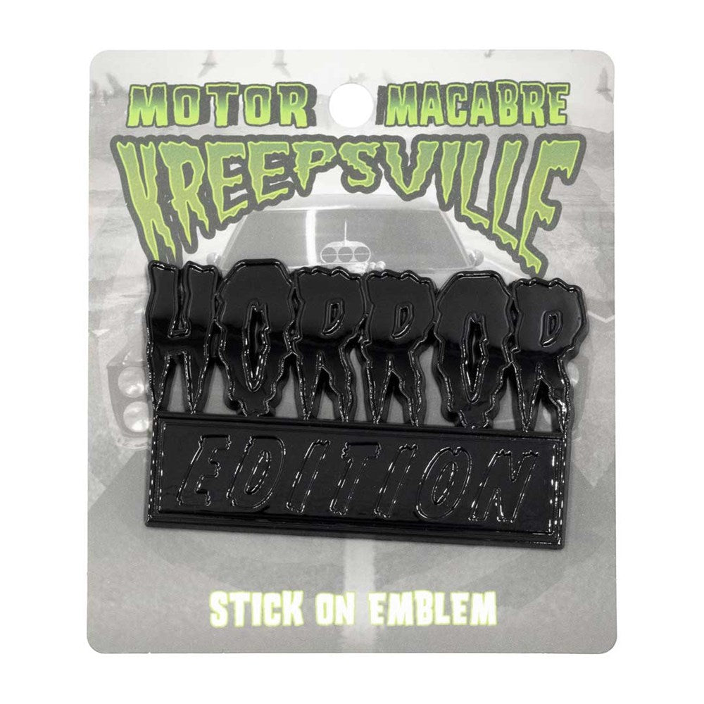 Horror Edition Black Stick On Emblem - Kreepsville