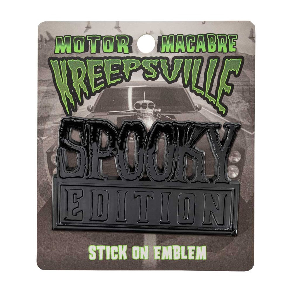 Spooky Edition Black Stick On Emblem