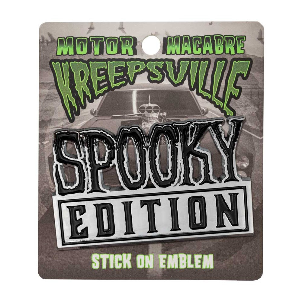 Spooky Edition Chrome Stick On Emblem
