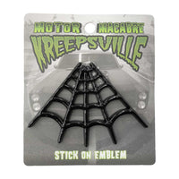 Thumbnail for Spiderweb Black  Stick On Emblem - Kreepsville