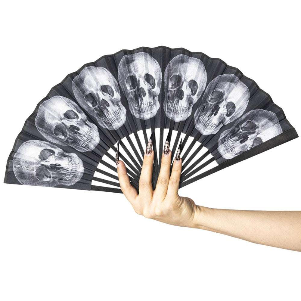 Anatomical Skull Fabric Fan - Kreepsville