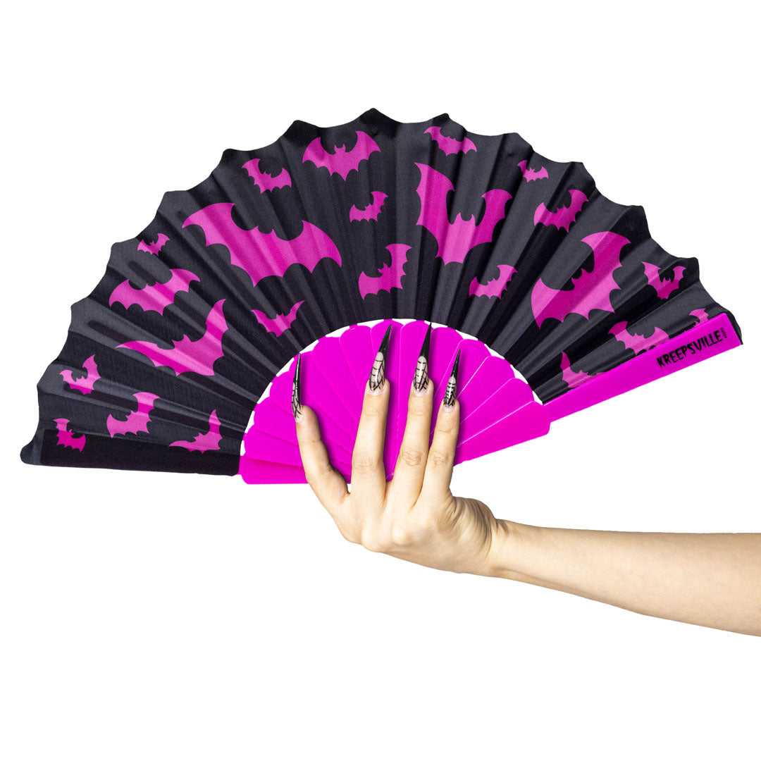 Bat Scallop Fan Pink - Kreepsville