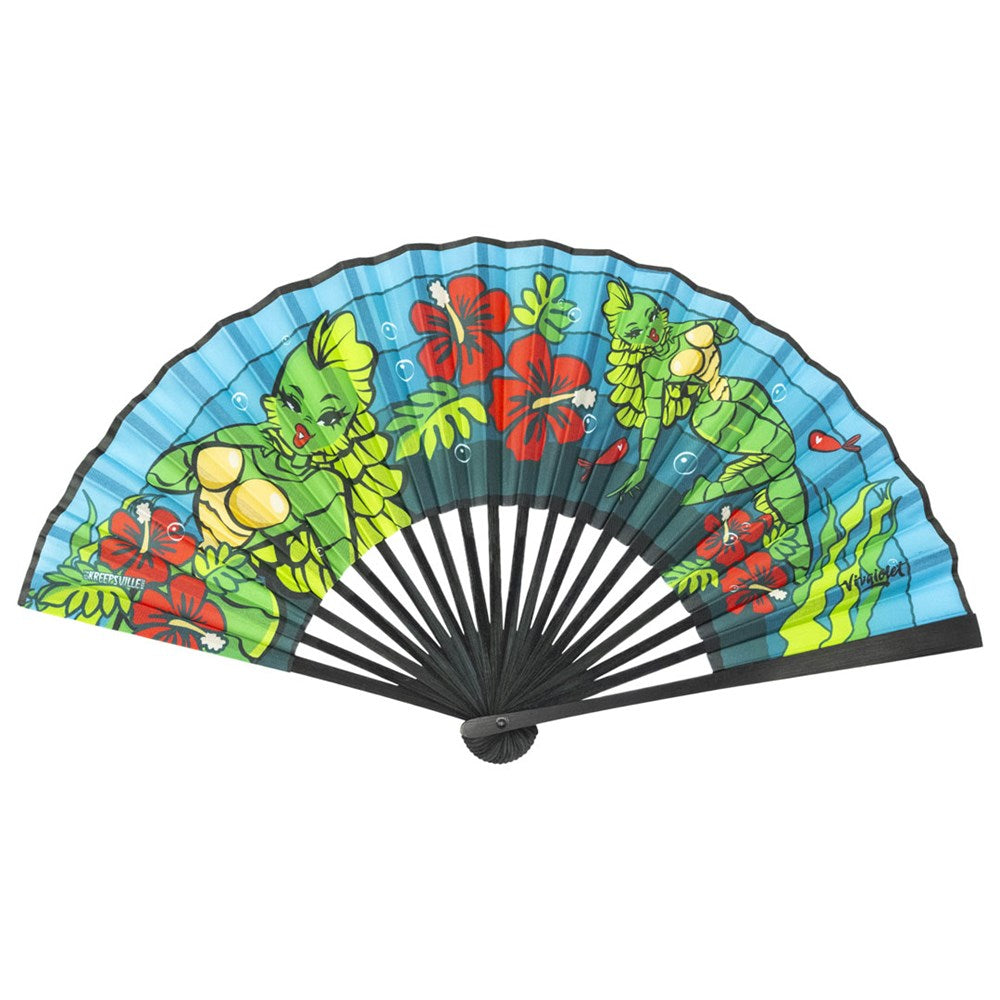 Creature Tiki Fabric Fan - Kreepsville