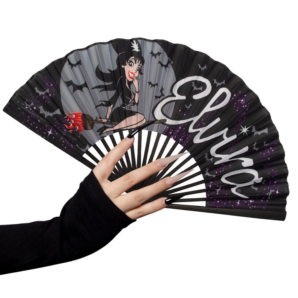 Elvira Bewitched Fabric Fan - Kreepsville