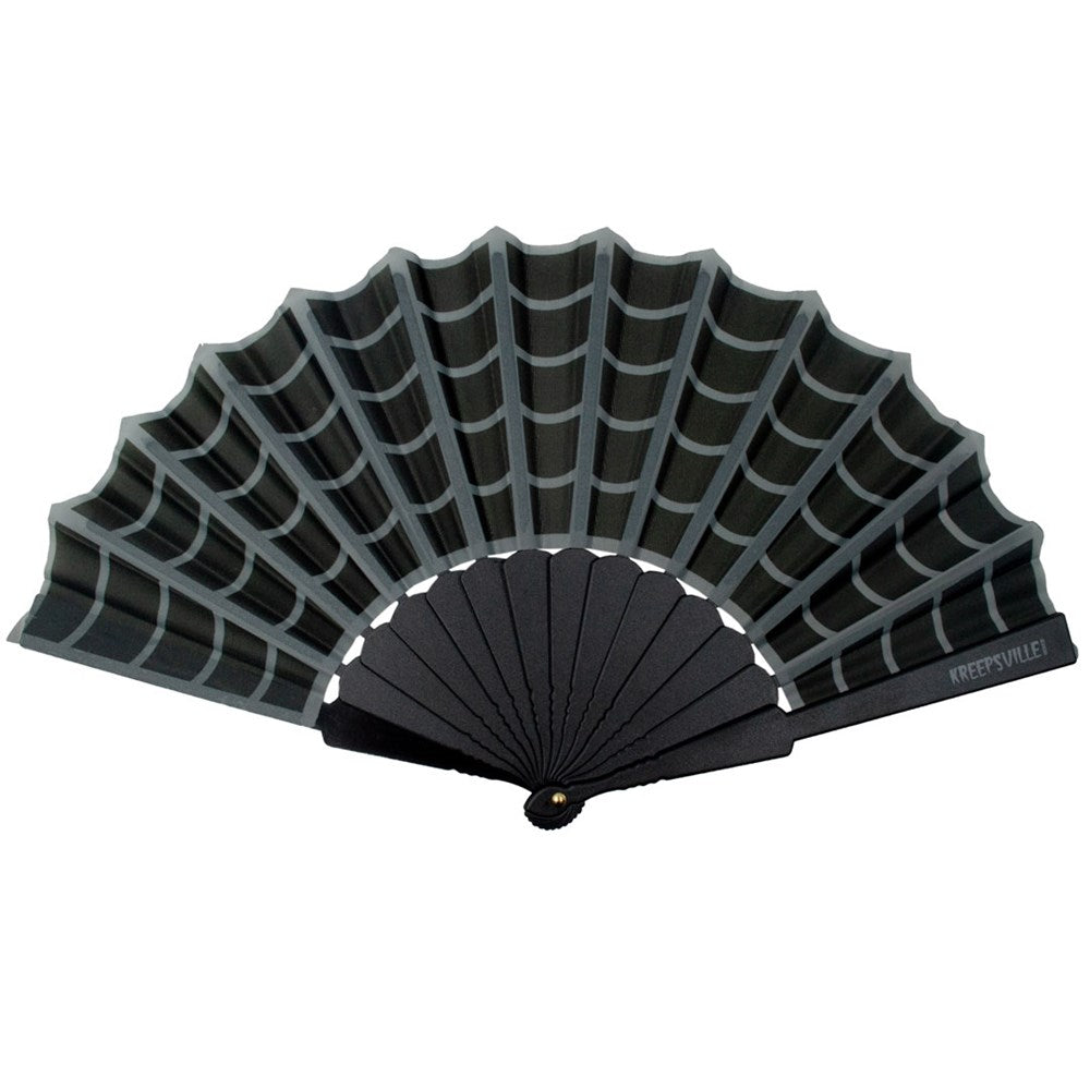 Spiderweb Scallop Fan Black - Kreepsville