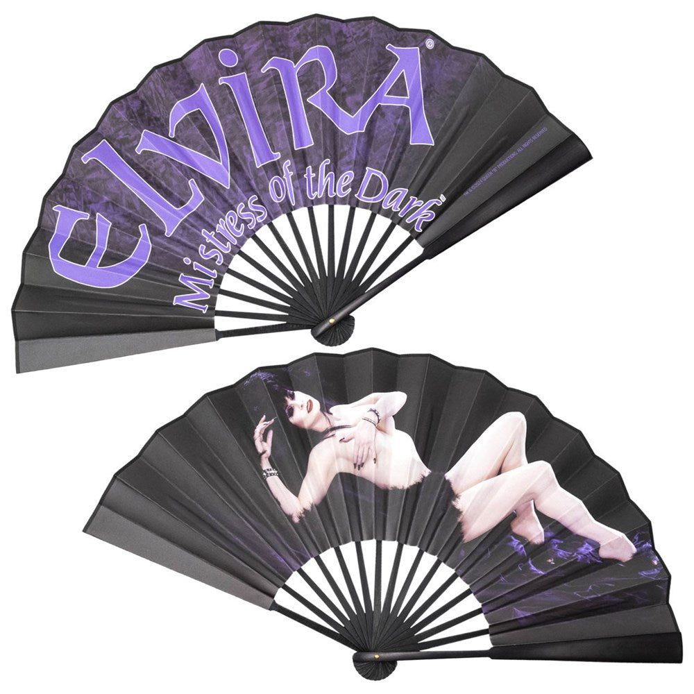 Elvira Laid Bare Double Sided XL Fan - Kreepsville