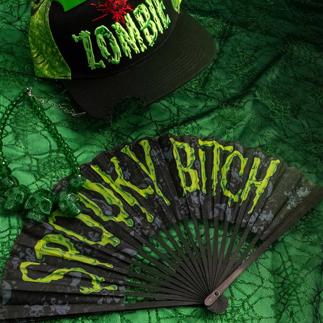 Spooky Bitch Green Fan - Kreepsville