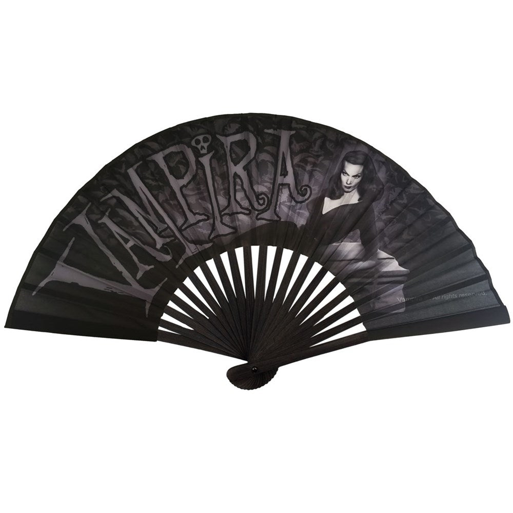 Vampira Coffin Fabric Fan - Kreepsville