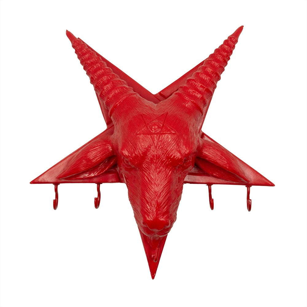 Goathead Wall Keyholder Hanger Red Gloss