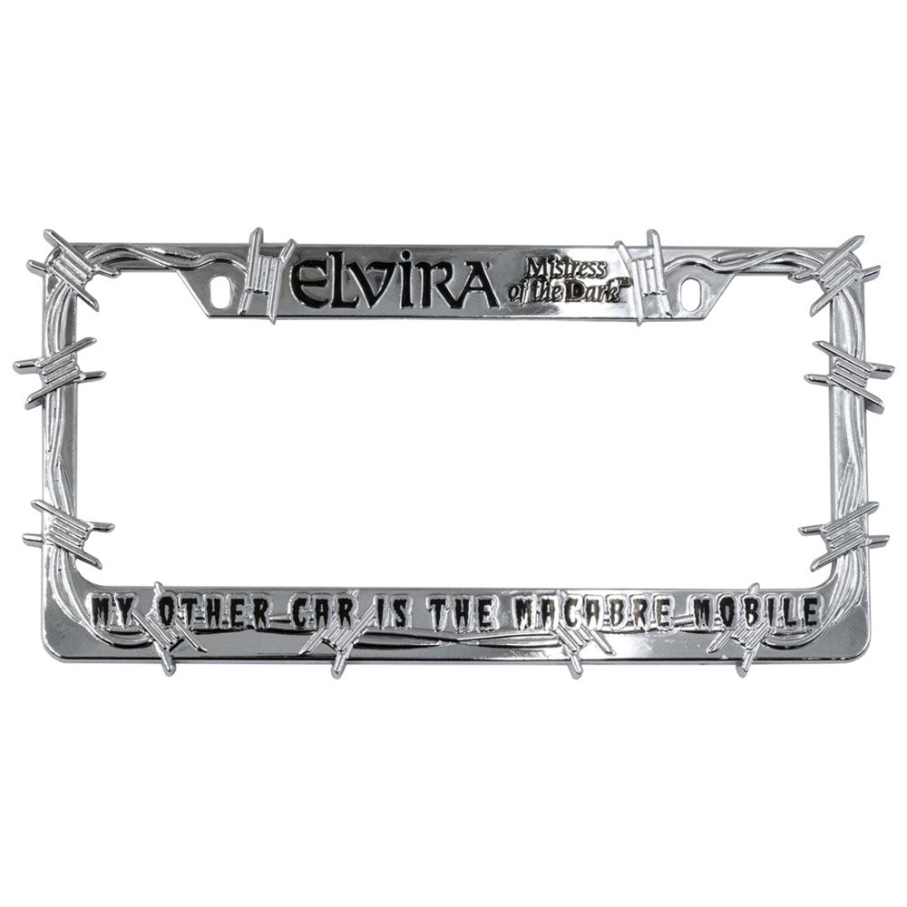 Elvira Laid Down License Plate Frame - Kreepsville