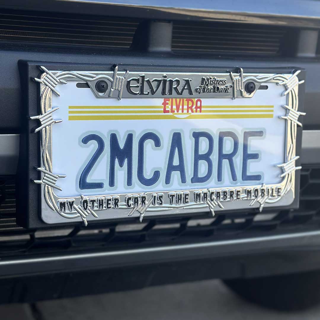 Elvira Macabre Mobile License Plate Frame - Kreepsville