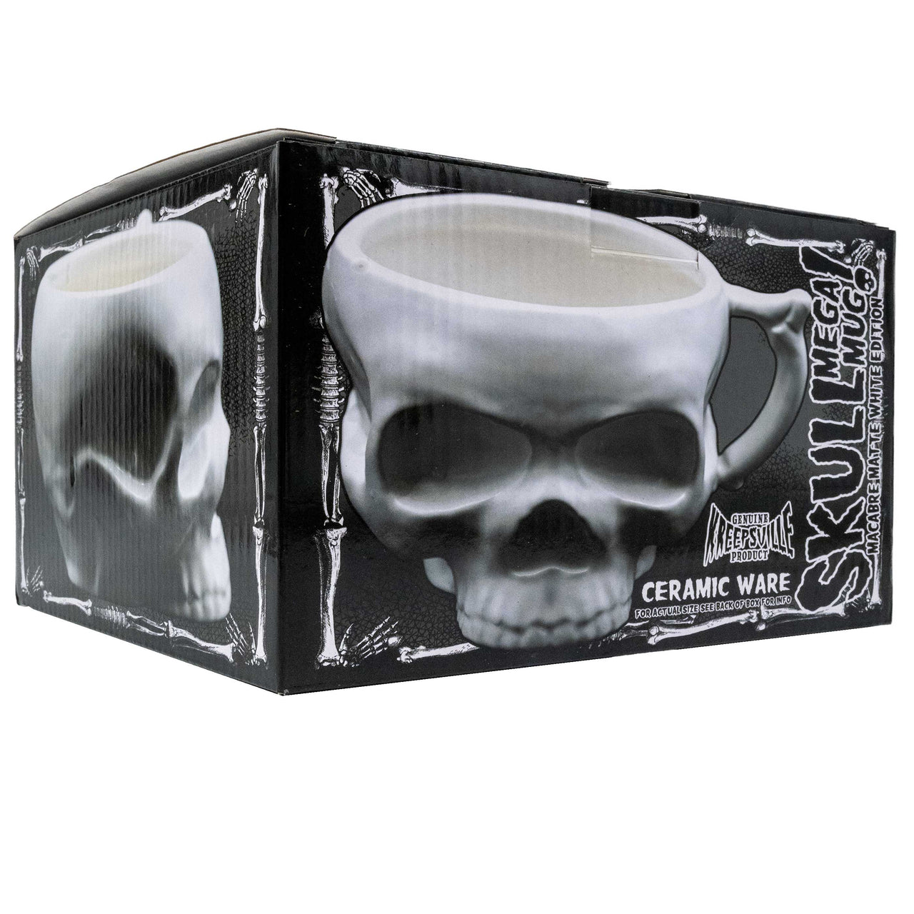 Anatomical Skull Mega Mug White - Kreepsville